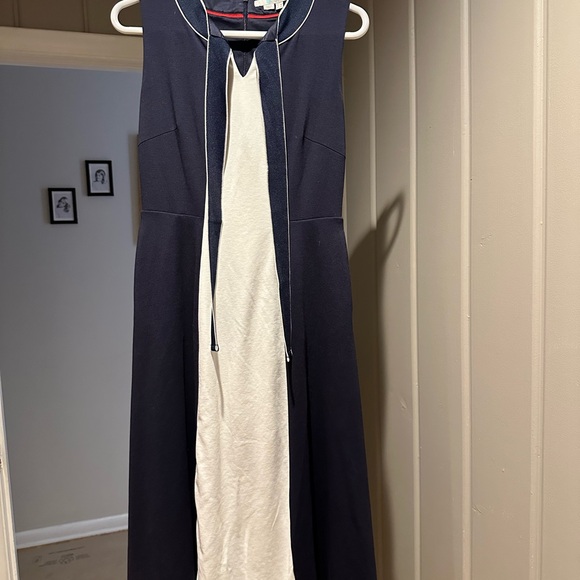 Boden Elise Ponte Neck Tie Dress - Picture 6 of 6